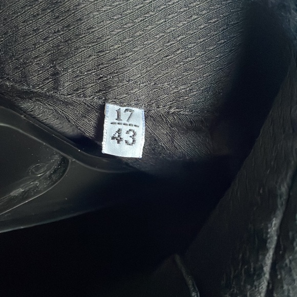 COPY - Dolce & Gabbana black cotton dress shirt, size 17/43 - Picture 3 of 8